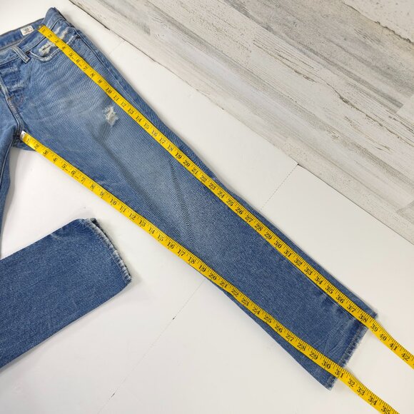 ABERCROMBIE AND FITCH JEANS MEN'S SIZE 30x31 DISTRESSED REFULAR FIT STRAIGHT LEG - Picture 13 of 16